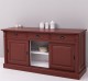 Bufet cu  3 usi glisante pline, 3 sertare, BAS de la Rustic Butique PS727BAS - Culoare Ext._P029 / Culoare Int._P004 - DUBLU COLOR