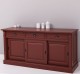 Bufet cu  3 usi glisante pline, 3 sertare, BAS de la Rustic Butique PS727BAS - Culoare Ext._P029 / Culoare Int._P004 - DUBLU COLOR
