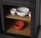 Bufet cu  3 usi glisante pline, 3 sertare, BAS de la Rustic Butique PS727BAS - Culoare Ext._P150 / Culoare Int._P002 - DUBLU COLOR
