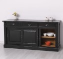 Bufet cu  3 usi glisante pline, 3 sertare, BAS de la Rustic Butique PS727BAS - Culoare Ext._P150 / Culoare Int._P002 - DUBLU COLOR