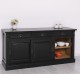 Bufet cu  3 usi glisante pline, 3 sertare, BAS de la Rustic Butique PS727BAS - Culoare Ext._P150 / Culoare Int._P002 - DUBLU COLOR