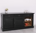 Bufet cu  3 usi glisante pline, 3 sertare, BAS de la Rustic Butique PS727BAS - Culoare Ext._P150 / Culoare Int._P002 - DUBLU COLOR