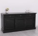Bufet cu  3 usi glisante pline, 3 sertare, BAS de la Rustic Butique PS727BAS - Culoare Ext._P150 / Culoare Int._P002 - DUBLU COLOR