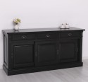 Bufet cu  3 usi glisante pline, 3 sertare, BAS de la Rustic Butique PS727BAS - Culoare Ext._P150 / Culoare Int._P002 - DUBLU COLOR