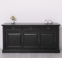 Bufet cu  3 usi glisante pline, 3 sertare, BAS de la Rustic Butique PS727BAS - Culoare Ext._P150 / Culoare Int._P002 - DUBLU COLOR