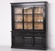 Bufet cu vitrina, 6 usi glisante, 3 sertare BAS + SUP de la Rustic Butique PS727BAS+SUP - Culoare Ext._P150 / Culoare Int._P002 - DUBLU COLOR