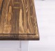 Masa cu picioare strunjite, dim. 80x80x78 de la Rustic Butique PS660 - Culoare Top_P064 - Culoare Corp_P004 - DUBLU COLOR