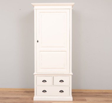 Dulap haine cu 3 sertare de la Rustic Butique PS690 - Culoare_P028++P025A - 2 STRATURI DE CULORI ANTICHIZAT