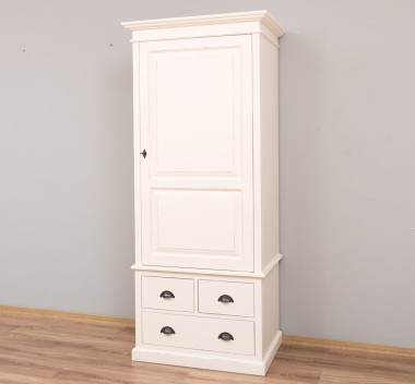Dulap haine cu 3 sertare de la Rustic Butique PS690 - Culoare_P028++P025A - 2 STRATURI DE CULORI ANTICHIZAT