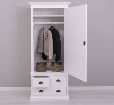Dulap haine cu 3 sertare de la Rustic Butique PS690 - Culoare_P004 - VOPSIT