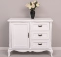 Comoda cu 1 usa si 3 sertare Chic, sertare pe sine soft close de la Rustic Butique PS645 - Culoare_P030++P004A - 2 STRATURI DE CULORI ANTICHIZAT