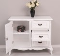 Comoda cu 1 usa si 3 sertare Chic, sertare pe sine soft close de la Rustic Butique PS645 - Culoare_P030++P004A - 2 STRATURI DE CULORI ANTICHIZAT