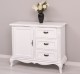 Comoda cu 1 usa si 3 sertare Chic, sertare pe sine soft close de la Rustic Butique PS645 - Culoare_P030++P004A - 2 STRATURI DE CULORI ANTICHIZAT