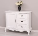 Comoda cu 1 usa si 3 sertare Chic, sertare pe sine soft close de la Rustic Butique PS645 - Culoare_P030++P004A - 2 STRATURI DE CULORI ANTICHIZAT