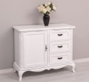 Comoda cu 1 usa si 3 sertare Chic, sertare pe sine soft close de la Rustic Butique PS645 - Culoare_P030++P004A - 2 STRATURI DE CULORI ANTICHIZAT