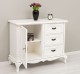 Comoda cu 1 usa si 3 sertare Chic, sertare pe sine soft close de la Rustic Butique PS645 - Culoare_P086++P039A - 2 STRATURI DE CULORI ANTICHIZAT