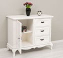 Comoda cu 1 usa si 3 sertare Chic, sertare pe sine soft close de la Rustic Butique PS645 - Culoare_P086++P039A - 2 STRATURI DE CULORI ANTICHIZAT
