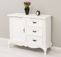 Comoda cu 1 usa si 3 sertare Chic, sertare pe sine soft close de la Rustic Butique PS645 - Culoare_P086++P039A - 2 STRATURI DE CULORI ANTICHIZAT