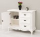 Comoda cu 1 usa si 3 sertare Chic, sertare pe sine soft close de la Rustic Butique PS645 - Culoare_P086++P039A - 2 STRATURI DE CULORI ANTICHIZAT