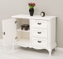 Comoda cu 1 usa si 3 sertare Chic, sertare pe sine soft close de la Rustic Butique PS645 - Culoare_P086++P039A - 2 STRATURI DE CULORI ANTICHIZAT