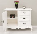 Comoda cu 1 usa si 3 sertare Chic, sertare pe sine soft close de la Rustic Butique PS645 - Culoare_P086++P039A - 2 STRATURI DE CULORI ANTICHIZAT