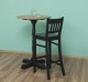 Masa de bar cu blat rotund 110cm de la Rustic Butique PS672 - Culoare Top_P082 - Culoare Corp_P003 - DUBLU COLOR