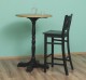 Masa de bar cu blat rotund 110cm de la Rustic Butique PS672 - Culoare Top_P082 - Culoare Corp_P003 - DUBLU COLOR