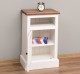 Noptiera cu 1 usa, spatiu deschis, blat stejar, Colectia Shutter de la Rustic Butique PS615 - Culoare Top_P064 - Culoare Corp_P039 - DUBLU COLOR