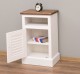 Noptiera cu 1 usa, spatiu deschis, blat stejar, Colectia Shutter de la Rustic Butique PS615 - Culoare Top_P064 - Culoare Corp_P039 - DUBLU COLOR