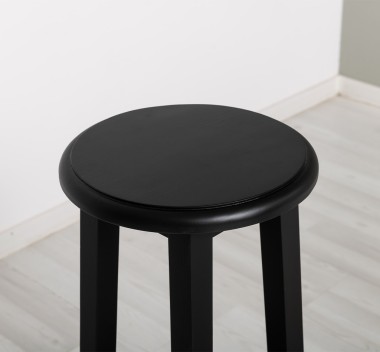 Scaun de bar cu blat rotund de la Rustic Butique PS625 - Culoare_P003 - VOPSIT