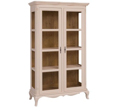 Vitrina cu 2 usi Chic de la Rustic Butique PS653 - Culoare Ext._P025 / Culoare Int._P002 - DUBLU COLOR