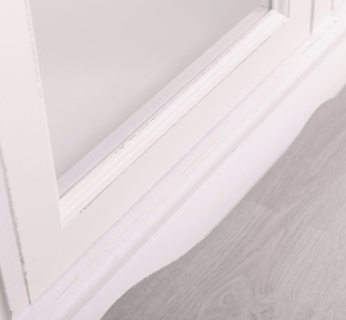 Vitrina cu 2 usi Chic de la Rustic Butique PS653 - Culoare_P030++P004A - 2 STRATURI DE CULORI ANTICHIZAT