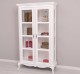 Vitrina cu 2 usi Chic de la Rustic Butique PS653 - Culoare_P030++P004A - 2 STRATURI DE CULORI ANTICHIZAT