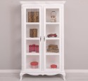 Vitrina cu 2 usi Chic de la Rustic Butique PS653 - Culoare_P030++P004A - 2 STRATURI DE CULORI ANTICHIZAT