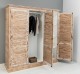 Dulap cu 3 usi, Colectia Shutter de la Rustic Butique PS619 - Culoare_P071 - VOPSIT