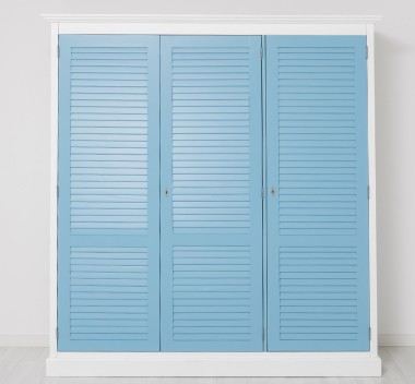 Dulap cu 3 usi, Colectia Shutter de la Rustic Butique PS619 - Culoare Corp_P004 - Culoare Usi_P053 - DUBLU COLOR