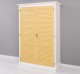 Dulap cu 2 usi, Colectia Shutter de la Rustic Butique PS618 - Culoare Corp_P039 - Culoare Usi_P050 - DUBLU COLOR