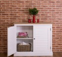 Bufet cu 2 usi, blat stejar, Colectia Shutter de la Rustic Butique PS568 - Top Culoare_Brut - Corp Culoare_P004 - VOPSIT