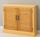Bufet cu 2 usi, Colectia Shutter de la Rustic Butique PS568 - Culoare Corp_P050 - Culoare Sertare_P002 - DUBLU COLOR
