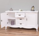 Comoda cu 2 usi si 3 sertare Chic, sertare pe sine soft close de la Rustic Butique PS648 - Culoare_P004 - VOPSIT