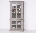 Vitrina cu 2 usi sticla glisante BAS + 2 usi mari sticla glisante SUP de la Rustic Butique PS595BAS+SUP - Culoare_P025++P030A - 2 STRATURI DE CULORI ANTIHCIZAT