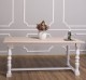 Masa monasterial cu picioare strunjite 180x90cm, blat stejar de la Rustic Butique PS581 - Culoare Top_P035 - Culoare Corp_P004 - DUBLU COLOR
