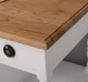 Dulap baie pentru lavoar cu 2 usi si 2 polite, blat stejar - lavoarul nu este inclus in pret de la Rustic Butique PS545 - Culoare Top_P061 - Culoare Corp_P004 - DUBLU COLOR
