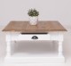 Masa cafea cu 1 sertar de la Rustic Butique PS583 - Culoare Top_P001 - Culoare Corp_P029++P004A - TRIPLU COLOR
