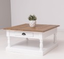Masa cafea cu 1 sertar de la Rustic Butique PS583 - Culoare Top_P001 - Culoare Corp_P029++P004A - TRIPLU COLOR