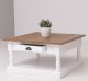 Masa cafea cu 1 sertar de la Rustic Butique PS583 - Culoare Top_P001 - Culoare Corp_P029++P004A - TRIPLU COLOR