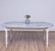 Masa ovala extensibila 210/250cm de la Rustic Butique PS524 - Culoare Top_P065 - Culoare Corp_P015A - DUBLU COLOR