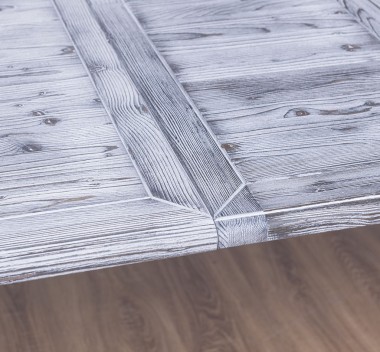 Masa ovala extensibila 210/250cm de la Rustic Butique PS524 - Culoare Top_P065 - Culoare Corp_P015A - DUBLU COLOR