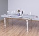 Masa ovala extensibila 210/250cm de la Rustic Butique PS524 - Culoare Top_P065 - Culoare Corp_P015A - DUBLU COLOR