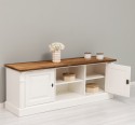 Comoda 2 usi si rafturi deschise de la Rustic Butique PS494 - Culoare Top_P064 - Culoare Corp_P039 - DUBLU COLOR